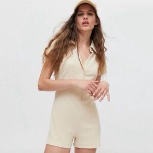 Urban Outfitters Remi Ribbed Romper, Size Large